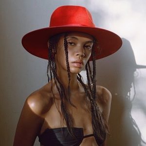 Lack of Color Ruby Rancher Red Wool Fedora Hat